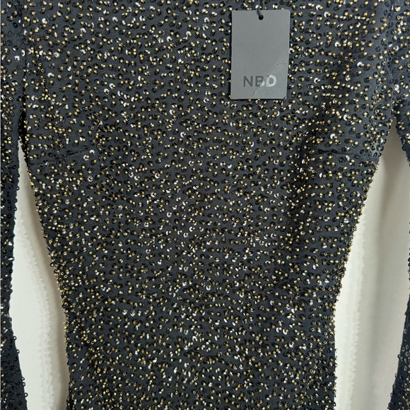 REVOLVE Smyth Dress in Black & Brass NBD size xxSmall New with tags retails $218 - Picture 8 of 16